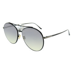 Tom Ford/汤姆福特 时尚 复古 金属 圆框 男女款 太阳镜 墨镜 眼镜 TF757-D 61mm Tom Ford 汤姆福图片