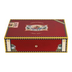 elie bleu艾迪布尔阿尔巴系列雪茄保湿盒110支装雪松木木质防潮密封烟盒大容量雪茄盒图片