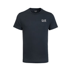 【国内现货】EA7/EA7阿玛尼运动风藏青色白色夏季百搭修身男士短袖T恤图片