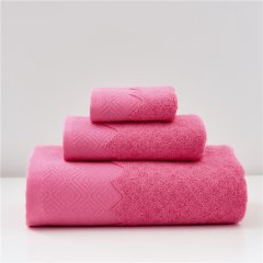 全棉浴巾 菱格纹工艺活性印染吸水性好 单条浴巾/方巾毛巾浴巾三件套图片