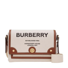 【包邮包税】 BURBERRY/博柏利 女士奶油色时尚单肩斜挎包 80302491 PLSX图片