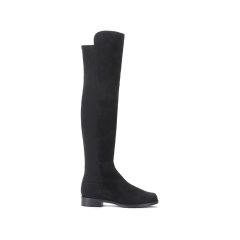 StuartWeitzman/思缇韦曼 女士织物配皮高筒靴长靴 5050图片