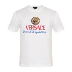 【包税】VERSACE/范思哲男装男士棉质时尚简约美杜莎头像装饰圆领短袖T恤  A85989-A228806-A1002图片