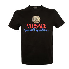 【包税】VERSACE/范思哲男装男士棉质时尚简约美杜莎头像装饰圆领短袖T恤  A85989-A228806-A1002图片