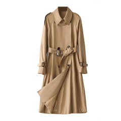 GeleiStory/GeleiStory真爱系列棉质中长款风衣女气质百搭外套女 女士外套＞女士风衣图片