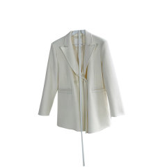 GeleiStory/GeleiStory韩版气质通勤西装领羊毛大衣尖领收腰大衣（配腰带）女士大衣图片