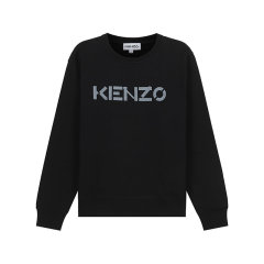 KENZO/高田贤三 女士棉质圆领长袖卫衣运动衫LOGO印花图案 2SW821 4ML图片