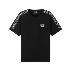 EA7阿玛尼 男士LOGO系列棉质圆领短袖T恤 3LPT18 PJ02Z图片
