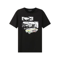 Emporio Armani/安普里奥阿玛尼 男士赛车胶囊系列棉质圆领短袖T恤 3L1T8P 1JW5Z图片