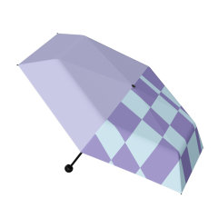 MISS RAIN/MISS RAIN Light轻云系列黑巧五折伞 -玩味俏皮 口袋伞图片