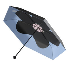 MISS RAIN/MISS RAIN Light轻云系列黑巧五折伞 轻简口袋伞图片