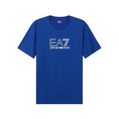 EA7阿玛尼 男士棉质圆领短袖T恤 3LPT81 PJM9Z图片