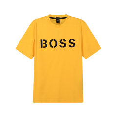 HUGO BOSS/雨果博斯【经典款】男士棉质宽松版圆领短袖T恤 50465250图片
