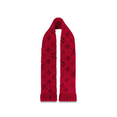 Louis Vuitton/路易威登 Logomania 本命年红 围巾 羊毛真丝双面 多色可选图片