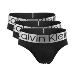 【国内现货】Calvin Klein/凯文克莱 休闲简约男士平角内裤三件装黑色图片