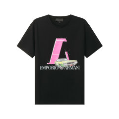 Emporio Armani/安普里奥阿玛尼 男士赛车胶囊系列棉质圆领短袖T恤 3L1T8P 1JW5Z图片