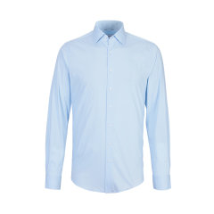 【国内现货】Calvin Klein/凯文克莱 男士衬衫休闲时尚百搭白色天蓝色图片