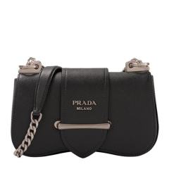 【包税】 PRADA/普拉达 黑色皮女士斜挎包 1BD219-NZV-F0632-UJG图片
