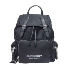 【包邮包税】 BURBERRY/博柏利 黑色双肩包 8011617图片