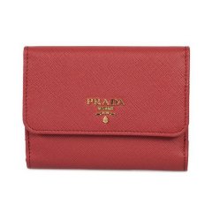 【包税】 PRADA/普拉达 女士红色皮革钱包 1MH523 QWA F0505图片