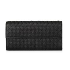 【包税】 Bottega Veneta/葆蝶家 女士蓝色编织皮革钱包 150509-V001N-4234 PLSX图片