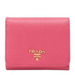 【包邮包税】 PRADA/普拉达 女士红色皮革钱包 1MH176-QWA-F068Z PLSX图片
