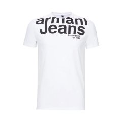 【包邮包税】 ARMANI JEANS/阿玛尼牛仔 男士白色棉质短袖T恤 3Y6T10 6J0AZ 1100 PLFSX图片