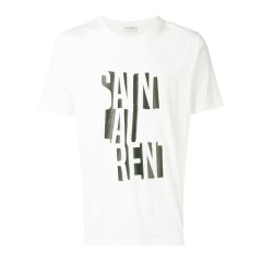 【包邮包税】 SAINT LAURENT PARIS/SAINT LAURENT PARIS 男士黑色棉质短袖T恤 577121 YBJJ2 1095 PLFSX图片