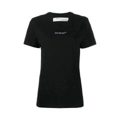 【包税】 OFF-WHITE/OFF-WHITE 女士黑色棉质短袖T恤 OWAA049R20B07043-1001 PLFSX图片