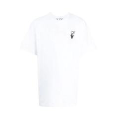 【包税】 OFF-WHITE/OFF-WHITE 男士白色棉质短袖T恤 0MAA038F21JER0060184 PLFSX图片