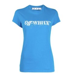 【包邮包税】 OFF-WHITE/OFF-WHITE 女士白色棉质短袖T恤 OWAA040F21JE R002 0135 PLFSX图片
