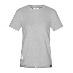 【包税】 THOM BROWNE/THOM BROWNE 女士灰色棉质短袖T恤 FJS013A-00050-100 PLFSX图片