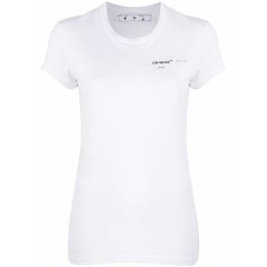 【包邮包税】 OFF-WHITE/OFF-WHITE 女士白色棉质短袖T恤 OWAA049R20B0 7101 0141 PLFSX图片