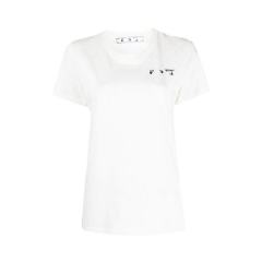 【包邮包税】 OFF-WHITE/OFF-WHITE 女士黑色棉质短袖T恤 OWAA049R21JE R001 1009 PLFSX图片