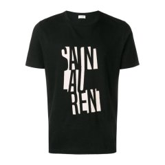 【包邮包税】 SAINT LAURENT PARIS/SAINT LAURENT PARIS 男士黑色棉质短袖T恤 577121 YBJJ2 1095 PLFSX图片