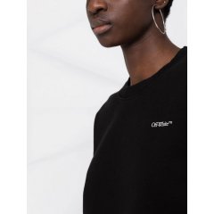 【包税】 OFF-WHITE/OFF-WHITE 女士黑色棉质卫衣 OWBA055S22JE R006 1084 PLFSX图片