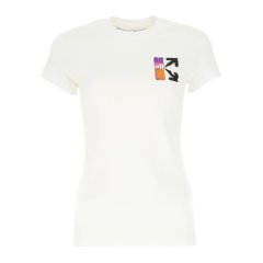 【包邮包税】 OFF-WHITE/OFF-WHITE 女士红色棉质短袖T恤 OWAA040R21JE R001 0184 PLFSX图片