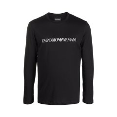 【包邮包税】 Emporio Armani/安普里奥阿玛尼 男士黑色棉质长袖T恤 8N1TN8 1JPZZ 0021 PLFSX图片