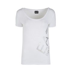 【包邮包税】 Emporio Armani/安普里奥阿玛尼 女士白色棉质短袖T恤 3ZTT83 J12Z 1100 PLFSX图片
