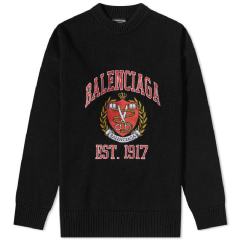 【包邮包税】 Balenciaga/巴黎世家 女士黑色织物针织衫/毛衫 675267 T3217 0100 PLFSX图片