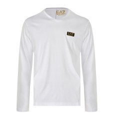 【包邮包税】 Emporio Armani/安普里奥阿玛尼 男士白色棉质长袖T恤 6GPT06 JM9Z 1100 PLFSX图片