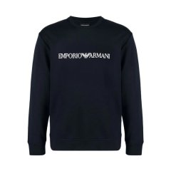【包邮包税】 Emporio Armani/安普里奥阿玛尼 男士黑色棉质卫衣 8N1MR6 1JRIZ F008 PLFSX图片
