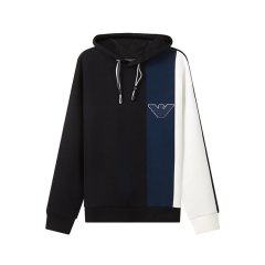 【包税】 Emporio Armani/安普里奥阿玛尼 男士拼色棉质卫衣 3L1MCA 1JHSZ F610 PLFSX图片