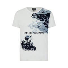 【包邮包税】 Emporio Armani/安普里奥阿玛尼 男士白色棉质短袖T恤 6K1T6P 1JQ4Z 0100 PLFSX图片