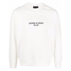 【包邮包税】 Emporio Armani/安普里奥阿玛尼 男士白色棉质卫衣 3L1MFE 1JHSZ 0128 PLFSX图片
