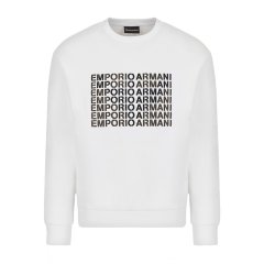 【包邮包税】 Emporio Armani/安普里奥阿玛尼 男士白色棉质卫衣 6K1M62 1JHSZ 0100 PLFSX图片
