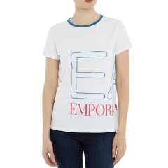 【包邮包税】 Emporio Armani/安普里奥阿玛尼 女士米白色棉质短袖T恤 3GTT59 J29Z 1100 PLFSX图片