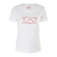 【包邮包税】 Emporio Armani/安普里奥阿玛尼 女士白色棉质短袖T恤 3GTT06 J29Z 1100 PLFSX图片