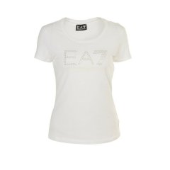 【包邮包税】 Emporio Armani/安普里奥阿玛尼 女士米白色棉质短袖T恤 3YTT78 J12Z 1100 PLFSX图片