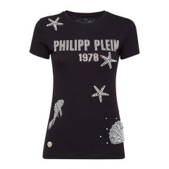 【包邮包税】 PHILIPP PLEIN/菲利普·普兰 女士白色棉质短袖T恤 P19C WTK1308 PTE003N 01 PLFSX图片